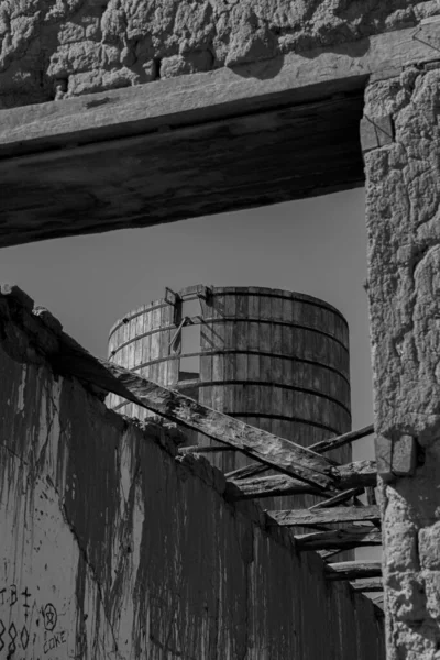 Μια Κάθετη Βολή Από Πέτρινους Τοίχους Στην Κοινότητα Ligua Μαύρο — Φωτογραφία Αρχείου