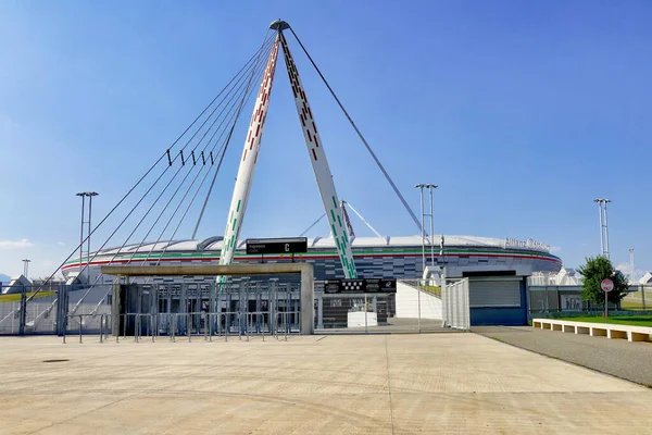 Uma Bela Foto Estádio Futebol Juventus — Fotografia de Stock