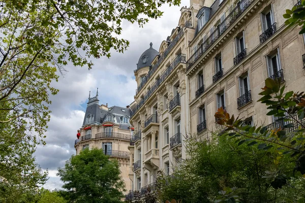 París Hermosos Edificios Distrito Avenue President Wilson Barrio Lujo —  Fotos de Stock
