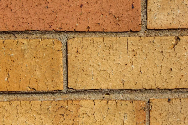 Närbild Skott Facebrick Vägg — Stockfoto