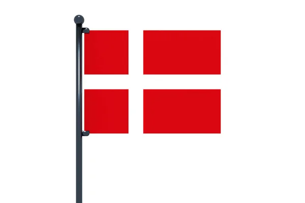 Illustration Flag Denmark Isolated White Background — Stock Photo, Image