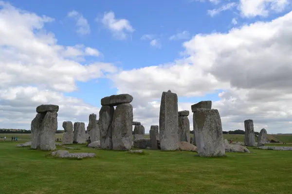 Une Vue Panoramique Monument Historique Stonehenge Dans Wiltshire Angleterre — Photo