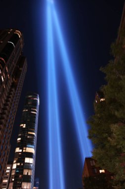 Manhattan, New York City, ABD 'deki Ground Zero NYC' de 9: 11 Övgüsü.