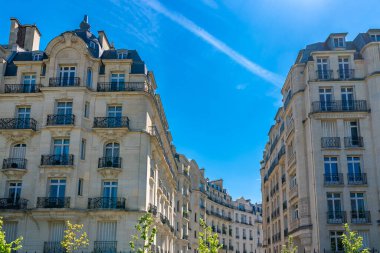 Paris, 16. bölgedeki güzel binalar, Beausejour Bulvarı, lüks bir mahalle.