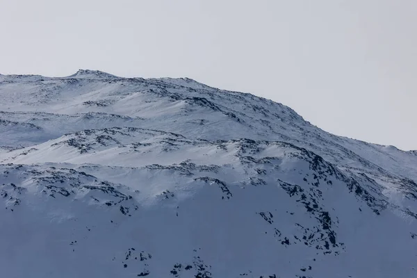 Het Uitzicht Besneeuwde Helling Van Berg Hemsedal Noorwegen — Stockfoto