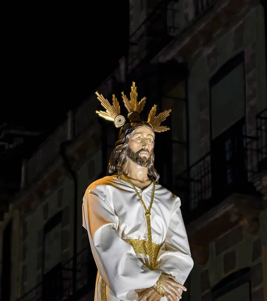 Figura Jezusa Chrystusa Saragossie Hiszpania — Zdjęcie stockowe