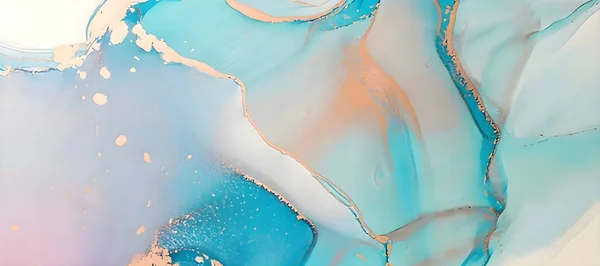 Eine Abstrakte Bläuliche Marmor Textur Hintergrund — Stockfoto