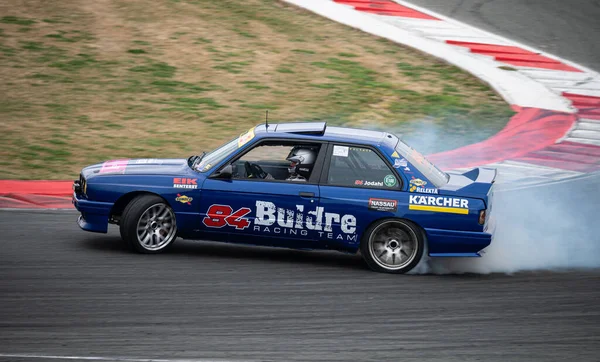 Azul Bmw E30 Competencia Preparada Para Deriva —  Fotos de Stock