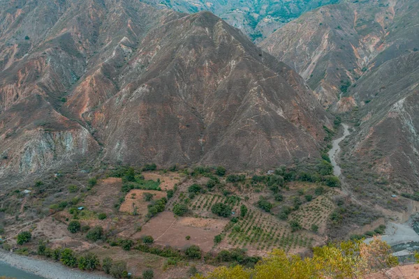 Uma Bela Paisagem Cânion Chicamocha Santander Colômbia — Fotografia de Stock