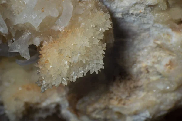 Fino Estalactite Icicles Pendurar Teto Caverna Cuevas Bellamar Cuba — Fotografia de Stock