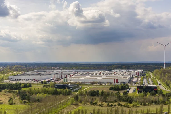 High Angle View Essers Logistics Distribution Centre Genk — Stock Photo, Image