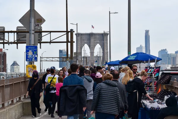 New York Büyük Bir Turist Topluluğu Geliyor — Stok fotoğraf