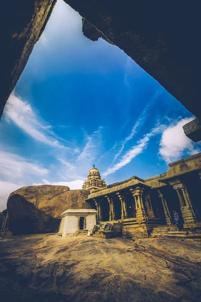 Una Hermosa Toma Del Templo Veerabhadra — Foto de Stock