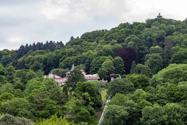 Schlossbergbahn Funicular Schlossberg Freiburg Germany Europe — Stock Photo, Image