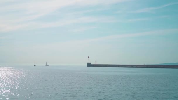 Una Vista Aerea Del Mare Marsiglia Francia — Video Stock