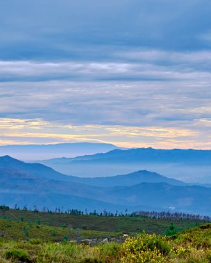 Portekiz, Arouca 'da dağlık bir manzara.