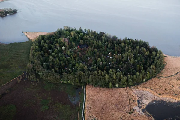 Grüne Und Wohlhabende Insel Vor Der Küste Helsinkis — Stockfoto