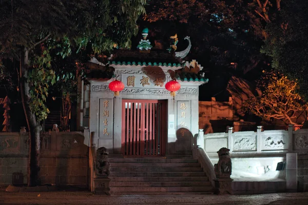 Een Prachtige Avond Uitzicht Van Tempel Macau China — Stockfoto