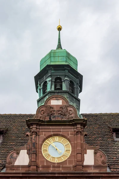 Ιστορικό Κτίριο Neues Rathaus Δημαρχείο Στο Κέντρο Του Φράιμπουργκ Γερμανία — Φωτογραφία Αρχείου