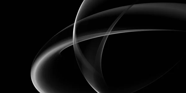 Schönes Dark Abstract Black White Wave Design — Stockfoto