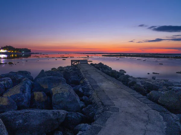 Strand Flic Flac Het Westen Van Mauritius — Stockfoto