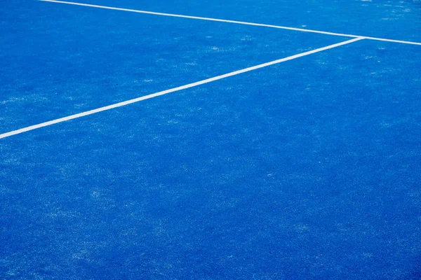 Kék Mesterséges Lapát Teniszpálya Ütő Sport Koncepció — Stock Fotó