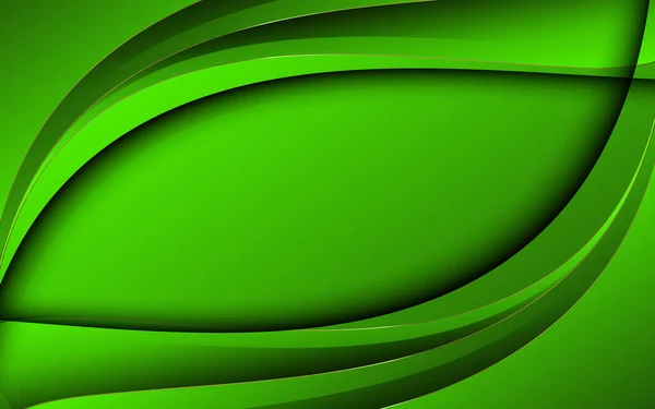 Yeşil Yaprak Şekilli Bir Arkaplanın Boyutlu Bir Çizimi — Stok fotoğraf