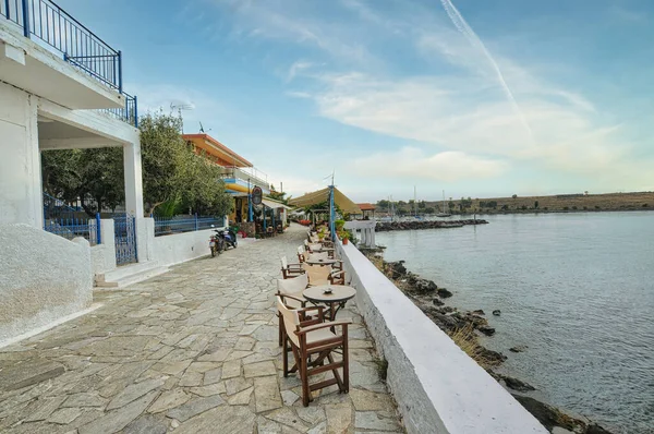 Traditional Fishing Village Perdika Island Aigina Saronic Gulf Greece — Stock Photo, Image