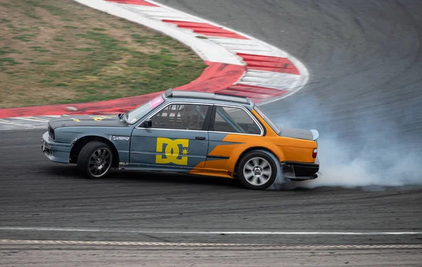 Bicolor Bmw E30 Competition Prepared Drifting — Stock Photo, Image