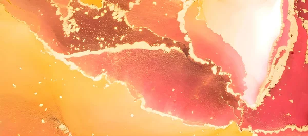 Στροβιλισμοί Του Μαρμάρου Κυματισμοί Της Αχάτης Υγρή Μαρμάρινη Υφή Πορτοκαλί — Φωτογραφία Αρχείου
