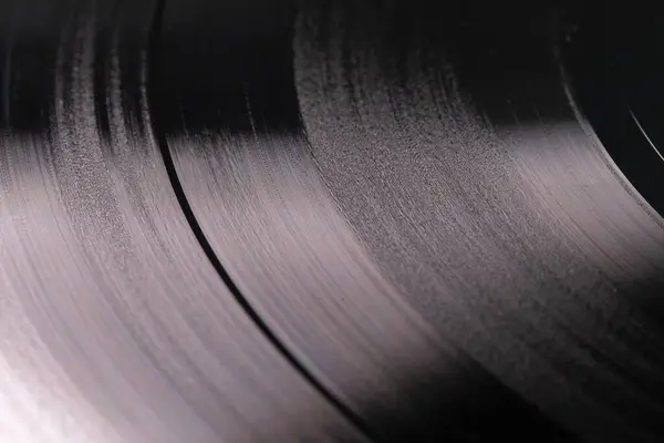 Detailní Záběr Vinylového Disku Skvělý Pro Pozadí — Stock fotografie