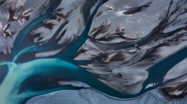 Una Bella Pittura Fiume Tra Rocce — Foto Stock