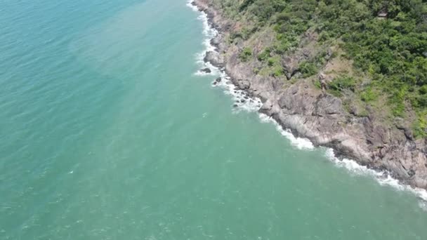 Luftaufnahmen Der Stadt Port Douglas Inmitten Des Ozeans Queensland Australien — Stockvideo