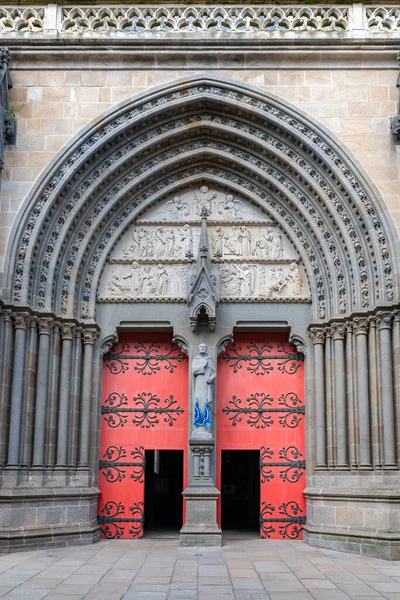 Vannes Piękne Miasto Bretanii Katedra — Zdjęcie stockowe