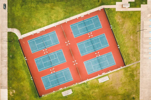 Tenis Kortunun Havadan Görünüşü — Stok fotoğraf