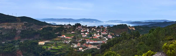 Panoramatický Výhled Vesnici Horách Arouca Aveiro Portugalsko — Stock fotografie