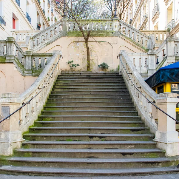 Paris, romantic staircase in Montmartre, typical view
