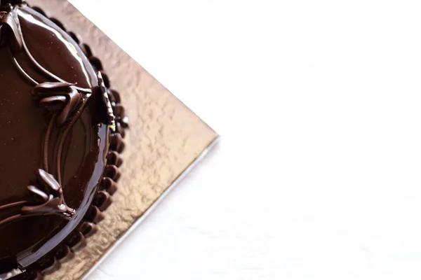 Bolo Trufa Chocolate Projetado Com Chocolate Congelado — Fotografia de Stock