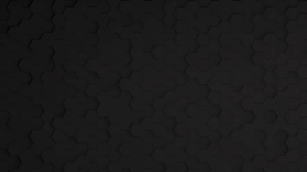 Czarne Geometryczne Tło Sześciokątne Idealne Tapetę — Zdjęcie stockowe