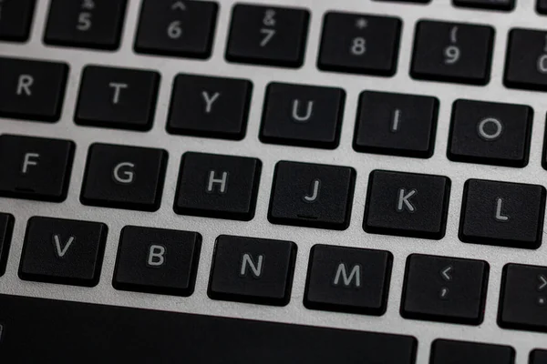 Крупный План Клавиатуры Ноутбука — стоковое фото
