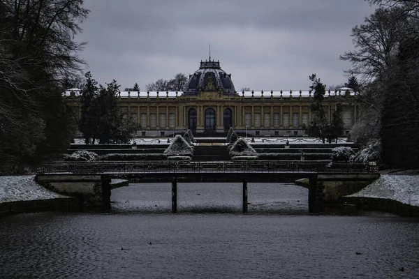 Zima Belgijskim Parku Tervuren — Zdjęcie stockowe