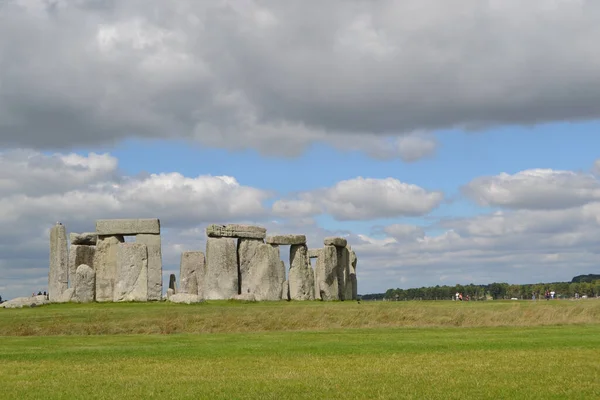 Uma Vista Panorâmica Monumento Histórico Stonehenge Wiltshire Inglaterra — Fotografia de Stock