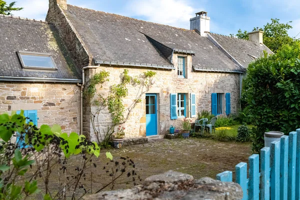 Brittany Ilha Ile Aux Moines Golfo Morbihan Uma Casa Típica — Fotografia de Stock