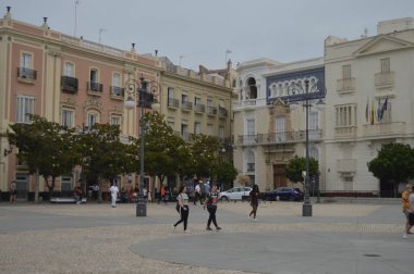 İspanya, Cadiz 'in merkez meydanı