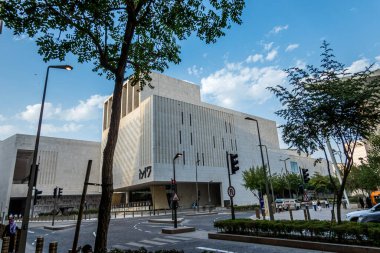 Msheireb Downtown Doha 'nın güzel mimarisi ve sadeliğiyle dış görünüşü.