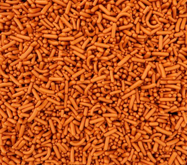 Arkaplan olarak bir sürü şeker serpiştirme 3D