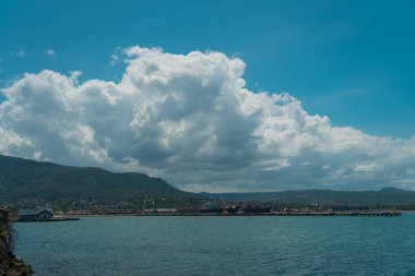 Dominik Cumhuriyeti, Puerto Plata 'da güzel bir körfez manzarası