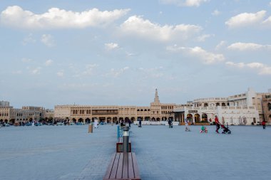 Souq Waqif Meydanı, Doha 'da bir pazar yeri, Katar eyaletinde.