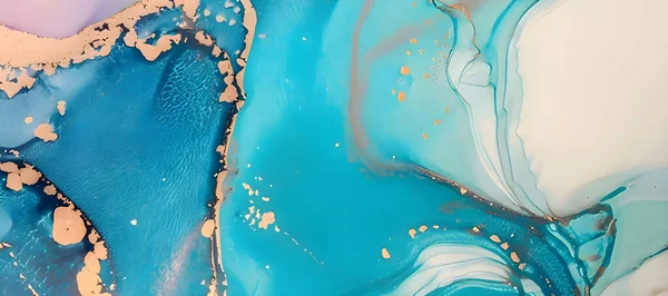 Abstrakcyjny Niebieski Marmur Tekstury Tła — Zdjęcie stockowe