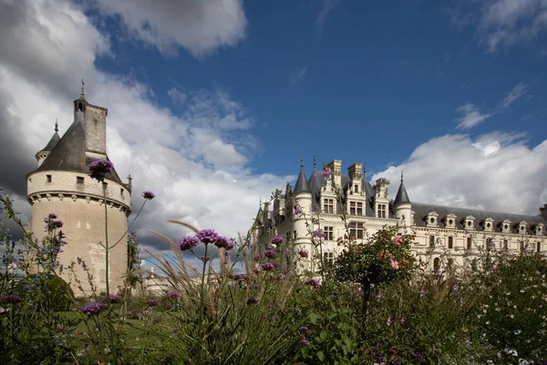 Sebuah Gambar Yang Indah Dari Chateau Chenonceau Perancis — Stok Foto